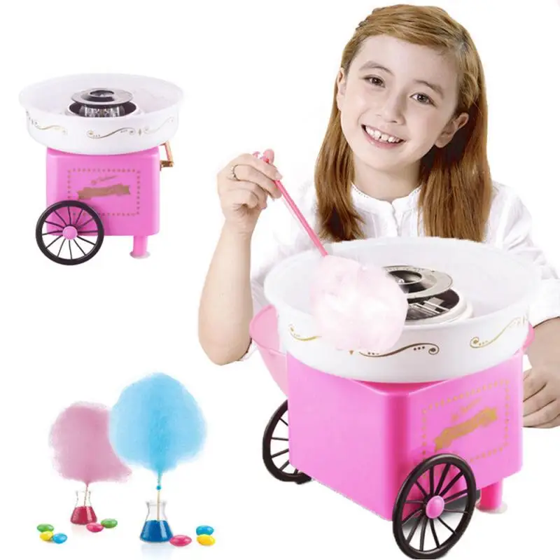 Mini Home DIY Children Cotton Candy Machine Sugar Floss Maker Girls Boys Gift 4 