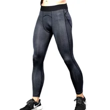 Новые компрессионные брюки спортивные колготки для мужчин фитнес-бег обтягивающие леггинсы для спортзала эластичные мужские спортивные штаны