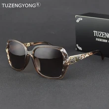 TUZENGYONG Роскошные итальянские брендовые дизайнерские женские поляризационные солнцезащитные очки De Sol женские градиентные солнцезащитные очки аксессуары T2548