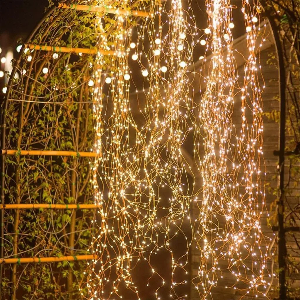 200 Leds String Lights With 10 Strands String Fairy Lights Bunch Lights Home Decor Multicolor Lights String Ins Wind 25 Led Strips Aliexpress