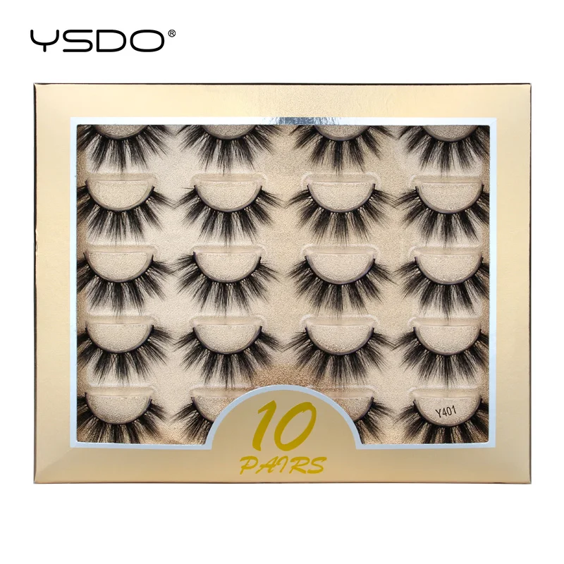 Mink False Eyelashes Natural 3D Reusable Lashes Makeup
