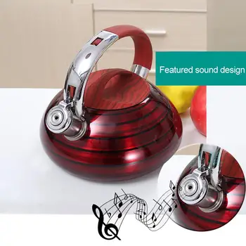 

European Style Whistling Kettle 3L Stainless Steel Teapot With Ergonomic Handle Coffee Tea Kettle For All Stovetops