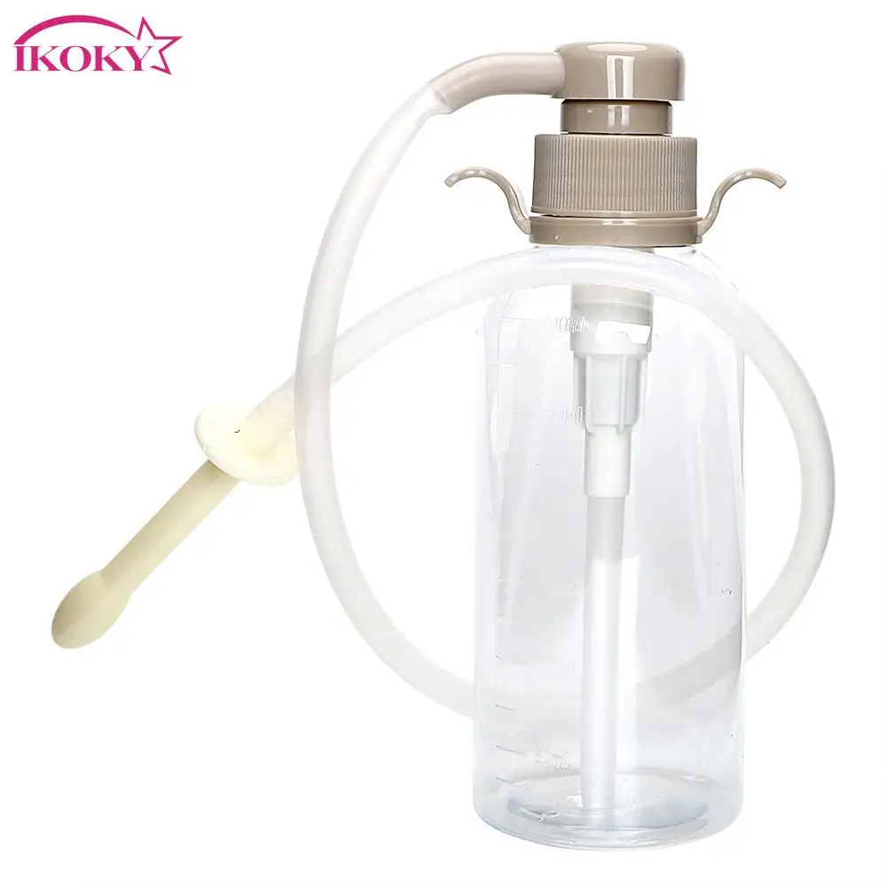 IKOKY Anal Vaginal Shower Cleaner Rinse Kit Sex Toys for Men Women Enemator Bathroom Enema Rectal Syringe |