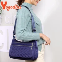Yogodlns Women Nylon Shoulder Bag Waterproof Multi-pocket Zipper Bag Ladies Travel Messenger Bag For Designer Bolsa Feminina - Image 5