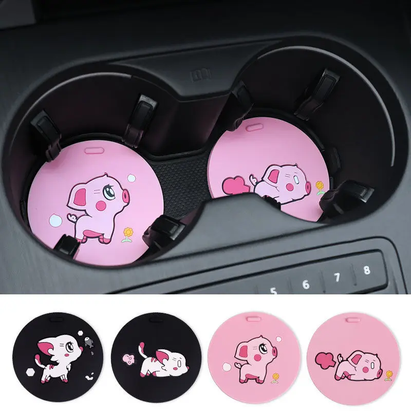 Creative Cute Hiccup Car Coaster Decoration Supplies Car Anti-skid Pad Ornaments Interior Decoration Supplies Insulation