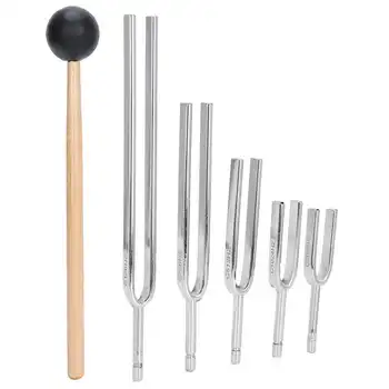 

5pcs Aluminum Alloy Tuning Fork Set with Hammer Sound Healing Therapy Tool Set Yoga Tuning Fork 128HZ 256HZ 512HZ 1024HZ 2048HZ