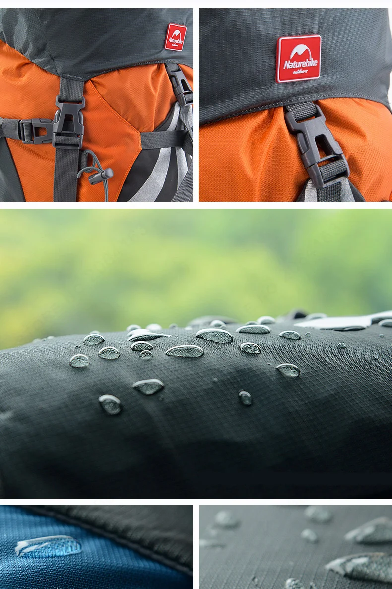 NatureHike 70L рюкзак для походов на открытом воздухе, нейлоновый водонепроницаемый рюкзак для путешествий, спортивный рюкзак из алюминиевого сплава с внешней рамой