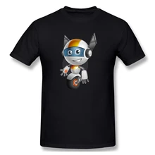 Cute Little Robot Cartoon Vector Character Aka Owaf Casual O-Neck Men's Basic Short Sleeve T-Shirt 100% Cotton Tee Shirt Printed Cute Little Robot Cartoon Vector Character Aka Owaf Casual O-Neck Men's Basic Short Sleeve T-Shirt 100% Cotton Tee Shirt Printed