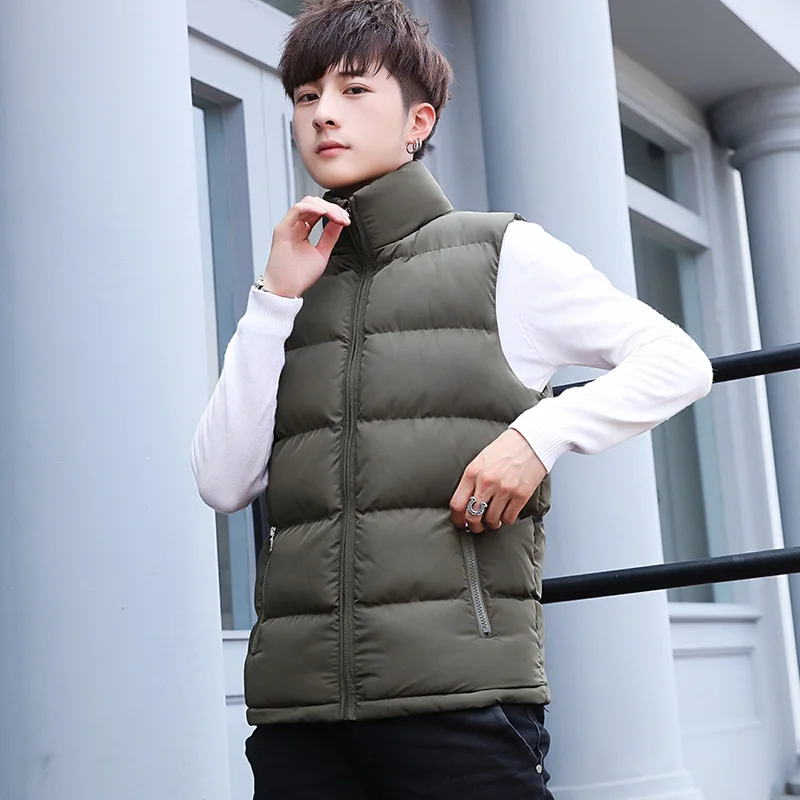 Мужской жилет, приталенный, верхняя одежда, жилет, с хлопковой подкладкой, для путешествий, мужской жилет, зимний, Повседневный, мужские пальто, ветровка, куртка без рукавов