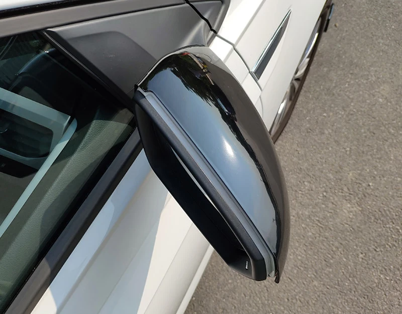 Подходит для Volkswagen Polo MK6 автомобильный Стайлинг ABS черная крышка зеркала боковой двери отделка 2 шт. авто аксессуары