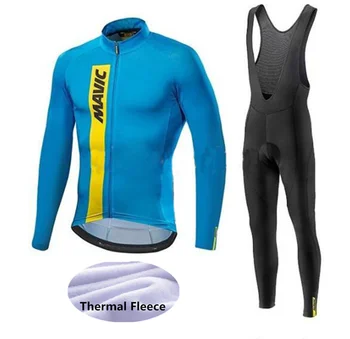 

Mavic Winter Cycling Set Thermal Fleece Cycling Clothing Pro Team Bike Downhill Jersey Skinsuit MTB Clothing Roupas De Ciclismo
