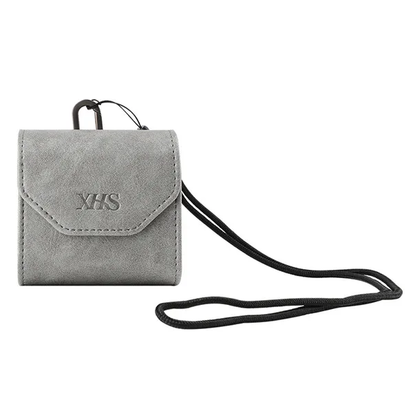 Портативная миниатюрная сумка для хранения кожаный защитный чехол корпус чехол для Gopro hero 7 DJI Osmo аксессуары для экшн-камеры - Цвет: Grey