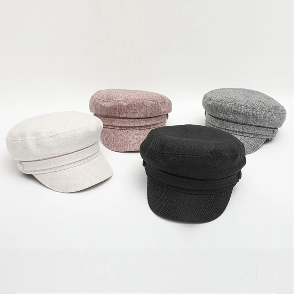 Fashion Women Beret Hat Retro Solid Navy Brim Head Scarf Wrap Cap | Аксессуары для одежды