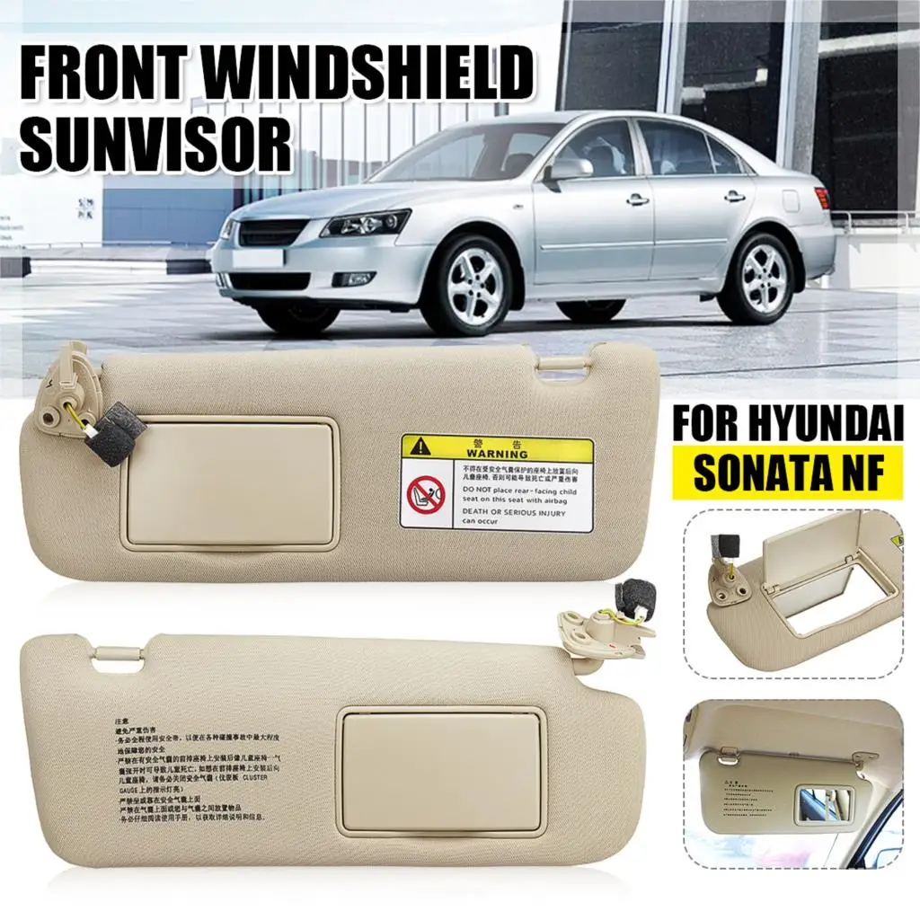 

Hot Sale Car Inner Sunvisor Sunshield Sun Visor Shield Shade Board With Mirror 852010R300 852020R300 For Hyundai ForSonata NF