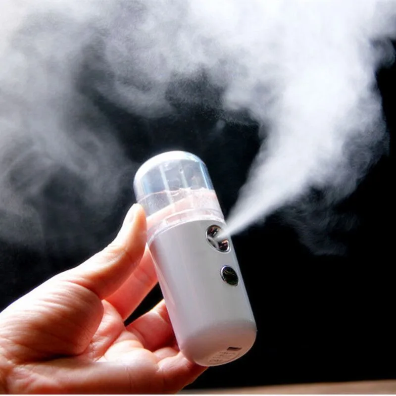 

USB Air Humidifier Mini Rechargeable Facial Body Nebulizer Fogger Mist Maker Care Skin Face Moisturizing Steamer Device
