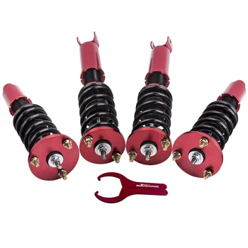 

Free shipping Coilover Suspension Kits For Honda Accord 2008-2012 / Acura TSX 09-14 Shock Struts Adj.Height Red