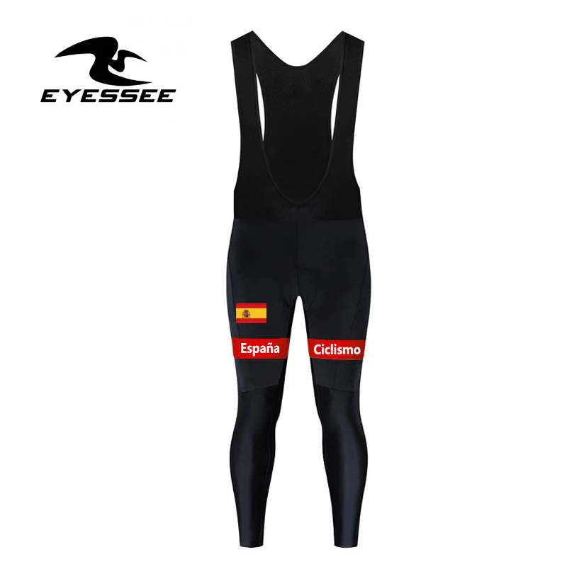 bib pants Осенняя быстросохнущая одежда с длинными рукавами для велоспорта из Испании, комплект Джерси EYESSEE, новая дышащая велосипедная одежда с длинным рукавом для велоспорта MTB - Цвет: bib pants
