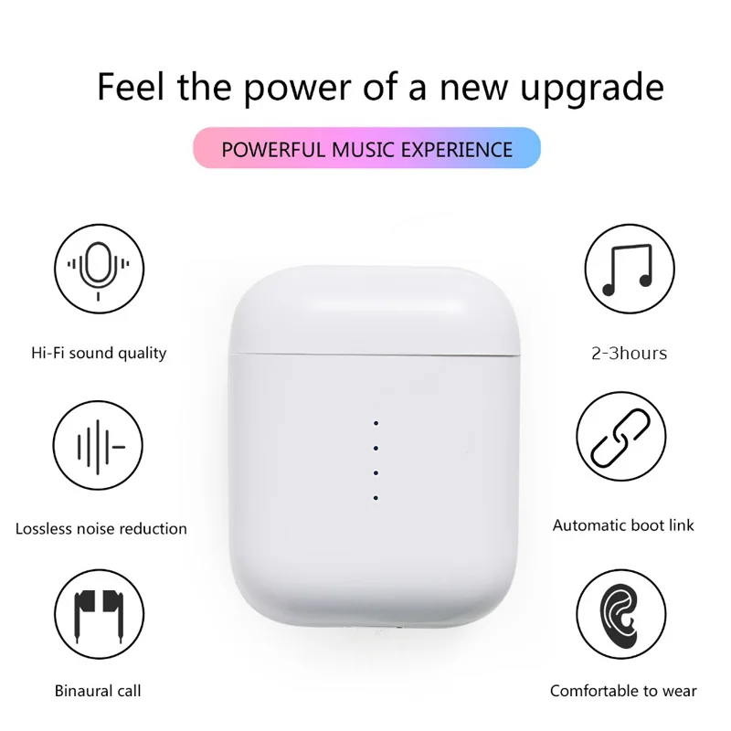 Оригинальные 100 TWS наушники беспроводные Bluetooth наушники 1:1 QI Беспроводная зарядка настоящая батарея шоу PK i90 i80 i60 i30 i20 TWS