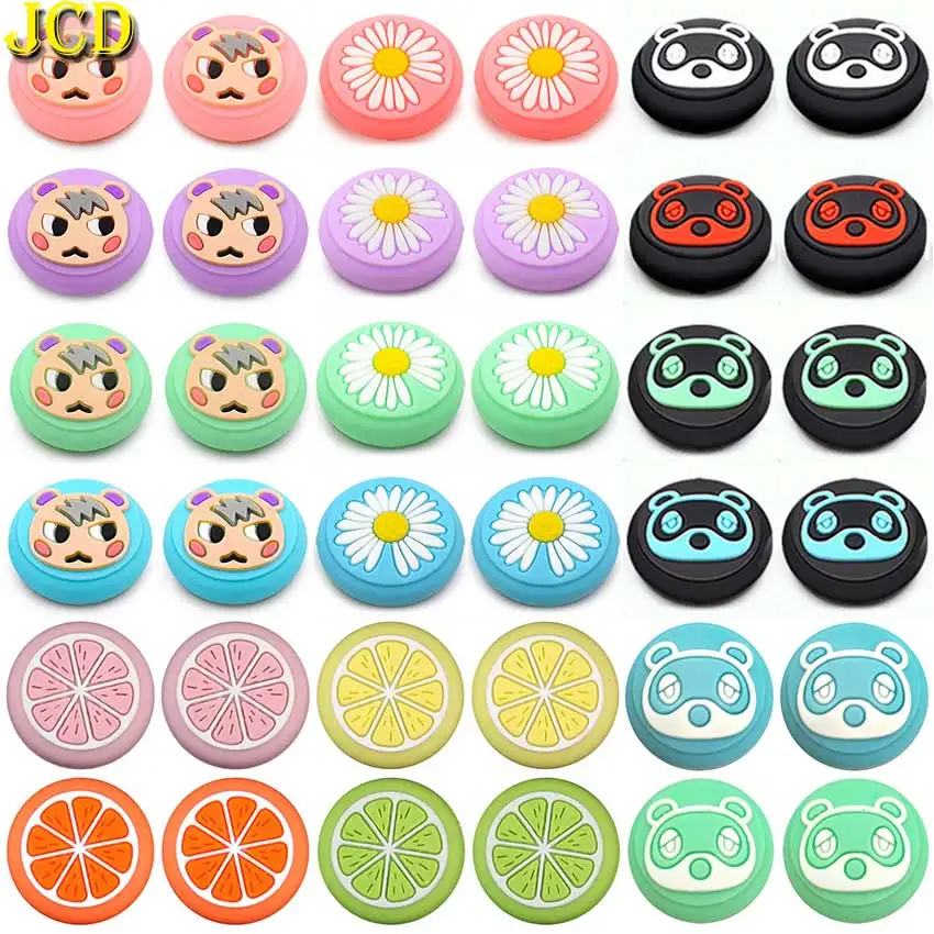 Jcd 2 Pz Per Nintend Switch Lite Analog Thumb Stick Grips Cover In Silicone Joystick Cap Per Switch Ns Joy Con Joycon Controller