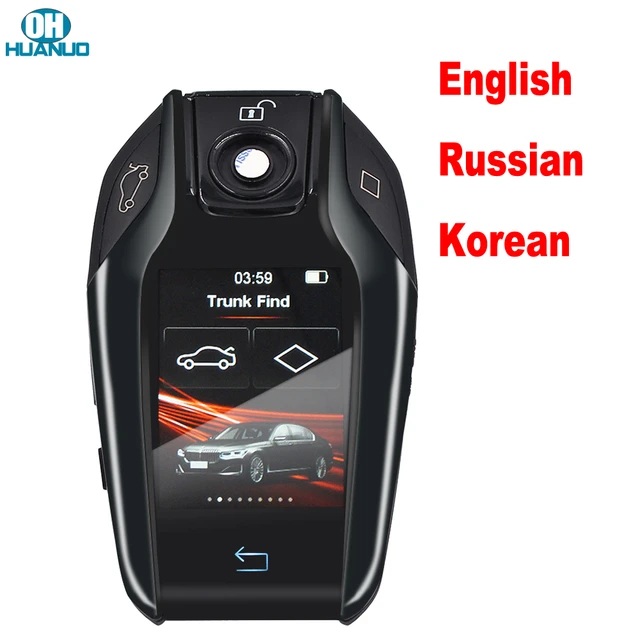 Tk800 Rusian Korean Universal Smart Remote Key Lcd Screen For Bmw