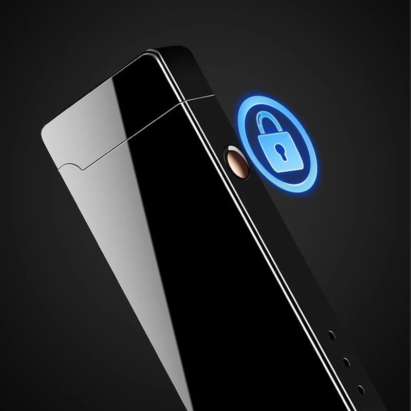 Металлическая двухдуговая USB Аккумуляторная Зажигалка ветрозащитная плазменная