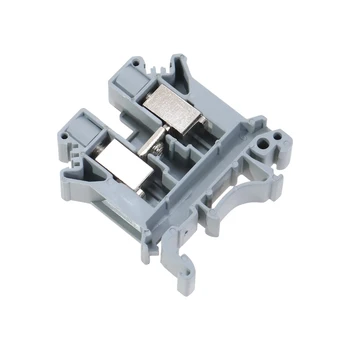 

12pcs UK6N gray plastic screw contact Terminal Blocks rail terminal wiring row