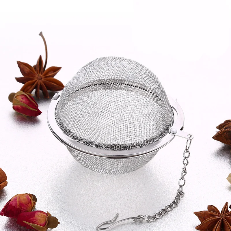 Stainless Steel Tea Strainer Infuser Locking Ball Spice Mesh Herbal cooking tools | Дом и сад