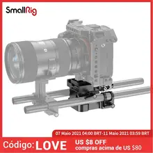 Smallrig dslr camera rig universal 15mm ferroviário sistema de apoio com liberação rápida arca placa alta ajustável 2092