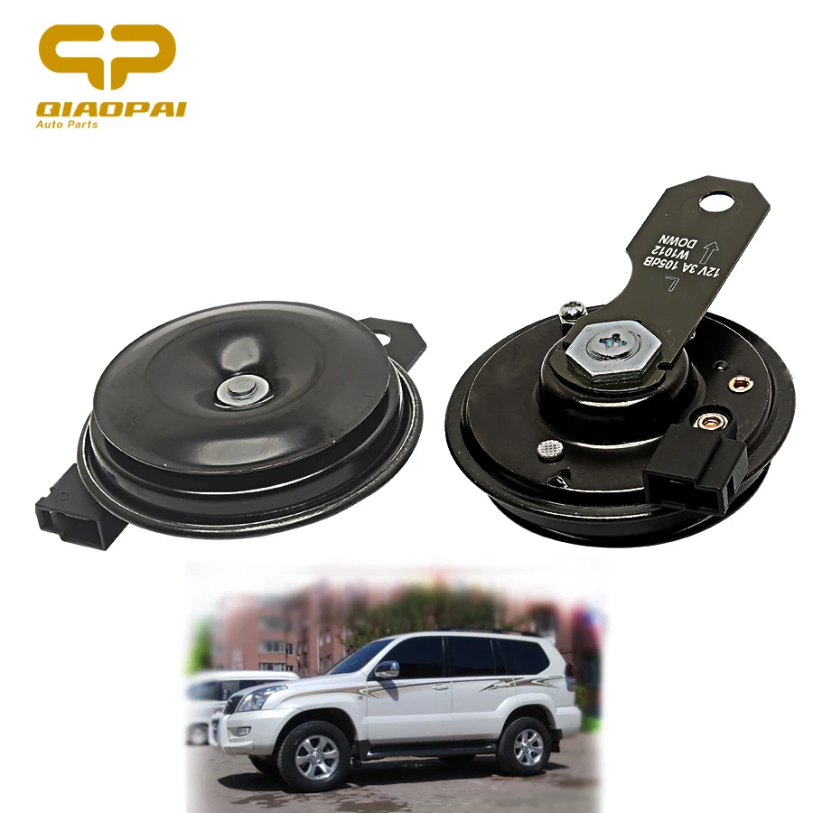 Electr Disc Horn Loudspeaker 12V Bass Car Siren Speaker 105db Sound Claxon Horn for Toyota Car RAV4 Corolla Camry Vios REIZ