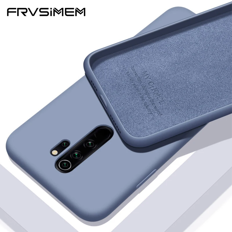 Чехол из жидкого силикона для Xiaomi RedMi Note 8 Note8 Pro Модный мягкий чехол ТПУ с
