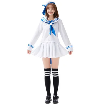 

Kawaii Sailor Suit JK Uniform Anime Cosplay Costume Womens