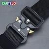 CARTELO Men's belt outdoor hunting metal tactical belt multifunctional alloy buckle high quality marine canvas unisex ► Photo 3/6