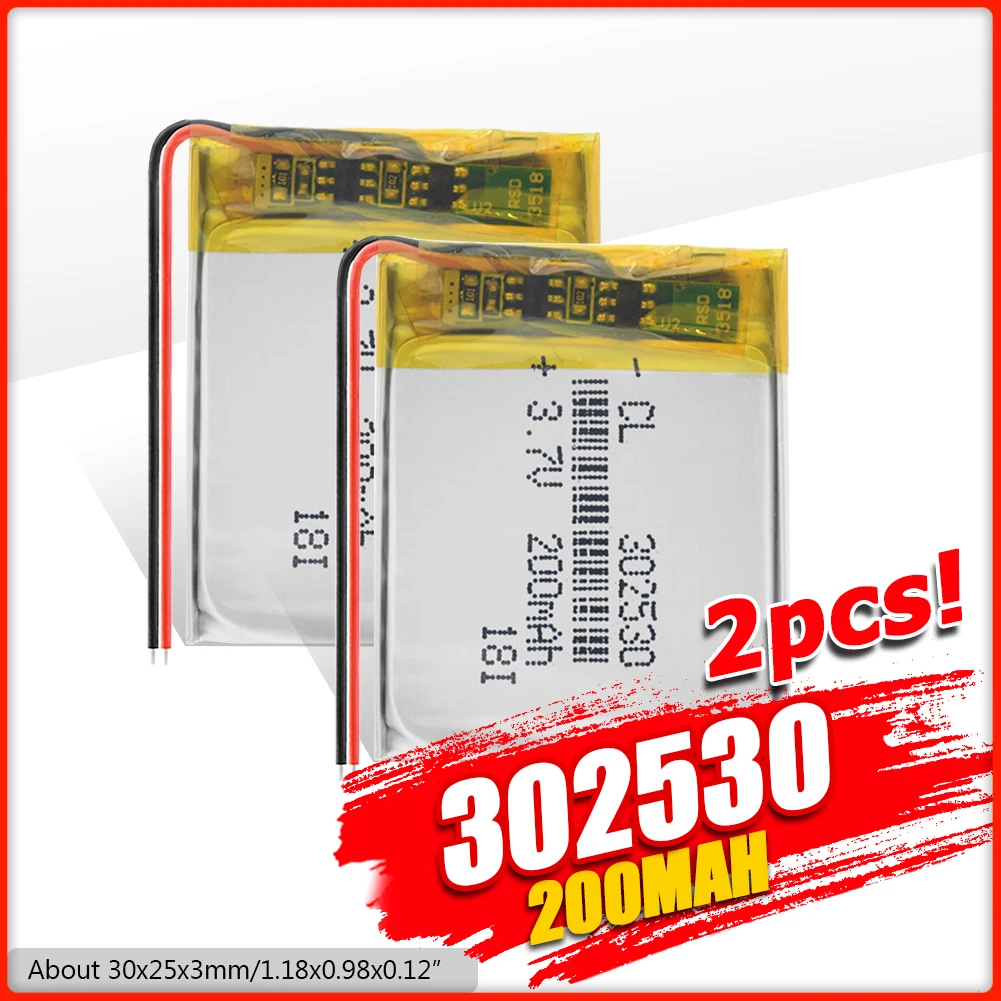 Литий полимерная аккумуляторная батарея 302530 мАч литий для MP3 MP4 DVD PDA средней