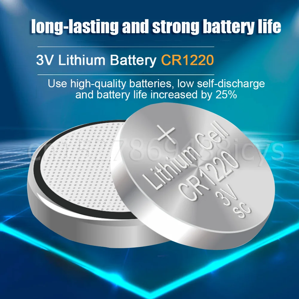 LiCB CR1220 Battery Pile au Lithium 3V CR 1220 Pile Bouton (20 pièces) 