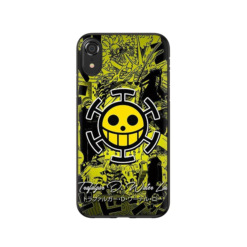 EWAU one piece Trafalgar Law логотип мягкий силиконовый чехол для телефона чехол для iPhone 5 5S SE 6 6s 7 8 Plus X XR XS 11 Pro MAX - Цвет: B11