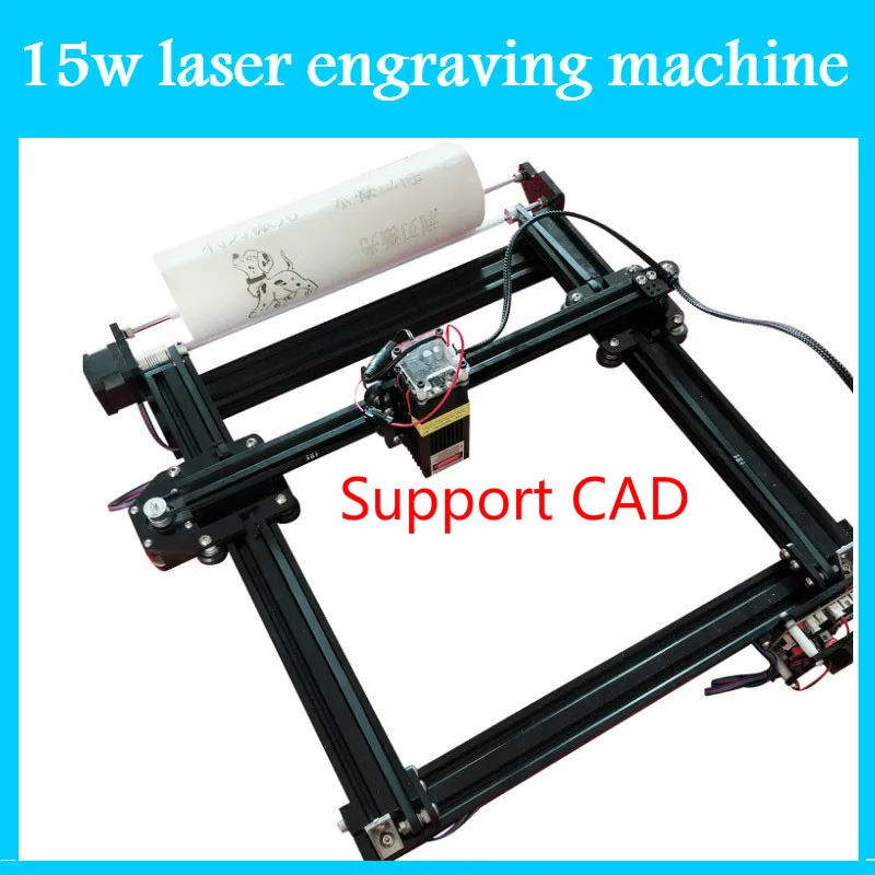 

15W Laser engraving machine small DIY automatic cutting plotter trademark printing logo marking cutting Cylindrical machine