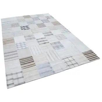 

203x301 Cm Beige Handmade Rugs Patchwork Rug-7x10 Ft