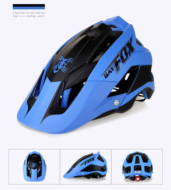 BATFOX 2019 Bicycle Helmet Men Women Road Mountain MTB Helmet Ultralight Integrally-molded Cycling Helmet Casco Ciclismo