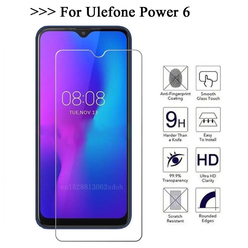 Для Ulefone Power 6 закаленное стекло 9H 2.5D Премиум Защитная пленка для экрана 2&quot |