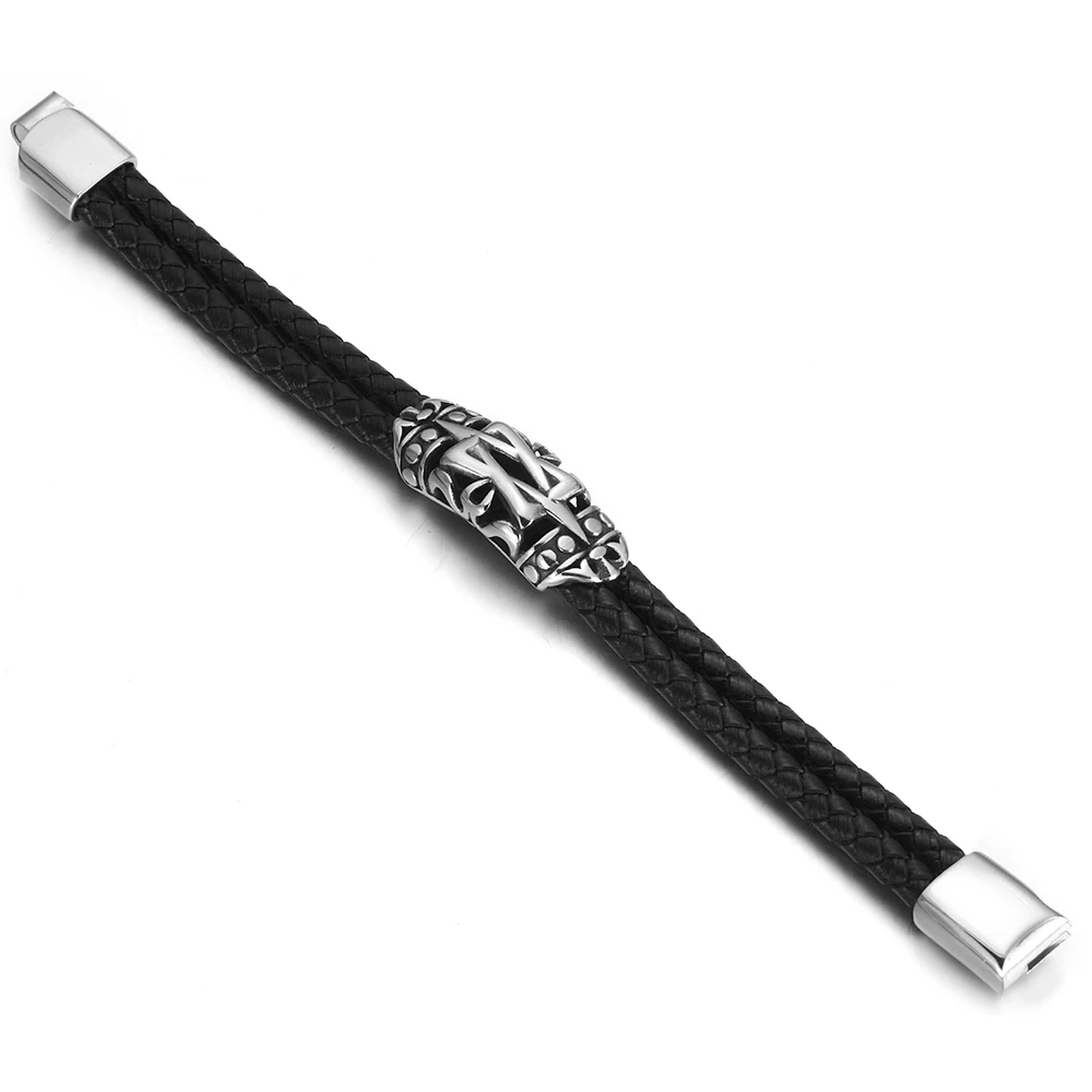 Edelstahl Slider Bead Doubel Loch 5mm Pfeile Slide Charms Fit Runde Leder Seil DIY Männer Schmuck Machen Liefert – Detail 5