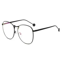 Новые корейские Повседневные очки для чтения в металлической оправе унисекс очки тренд классические плоские зеркальные ретро простые без градуса очки для чтения