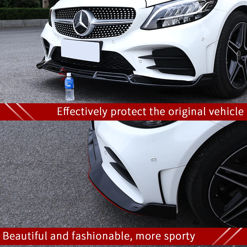 Front Lip For Mercedes C W205 Amg Mercedes W205 Coupe Mercedes W205 Carbon Fiber C Class Accessories W205 Extertior Car Stickers Aliexpress