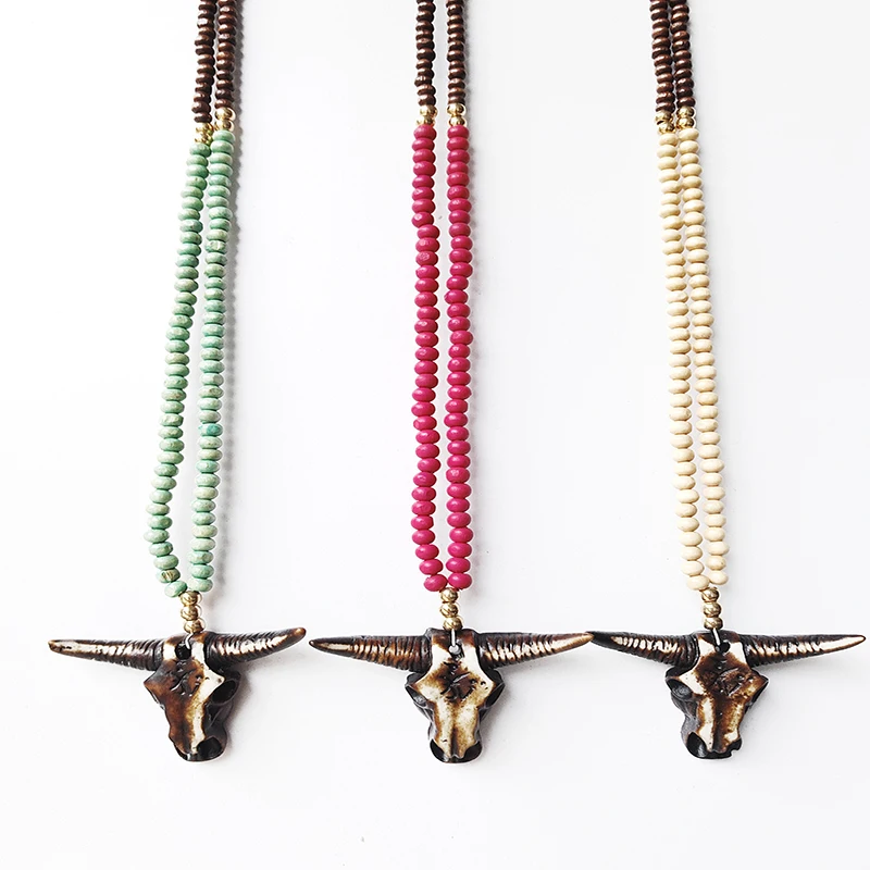 Boho-vintage-collar-de-hueso-de-vaca-artificial-tauren-cr-neo-colgante-mujeres-collar-largo-punk
