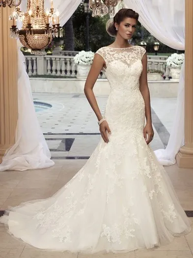 Casamento, романтическое платье с коротким рукавом и аппликацией, vestido de noiva,, сексуальное модное ТРАПЕЦИЕВИДНОЕ свадебное платье, платья для матери невесты