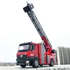 High Simulation Fire Rescue Truck With Sound Light Water Spray Multi-Function 62CM Large Size 270 Degree Rotation RC  Fire Truck 3