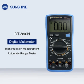 

High Precision Temperature Control Digital Display Multimeter Automatic Range For DC Voltage Temperature Triode Circuit Test