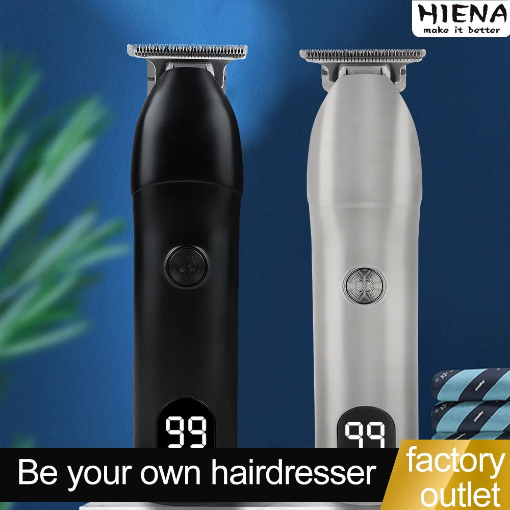 2022 Hot Sale New Professional cordless LCD Hair Trimmer Beard Clipper Barber Shop Rechargeable Cutting Machine USB | Бытовая техника