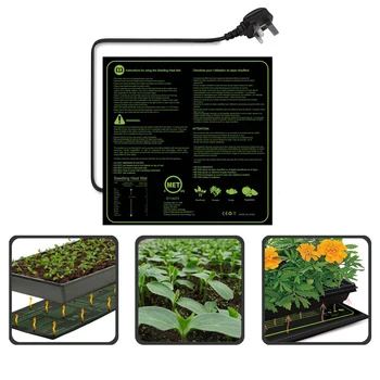 

45W Seedling Heating Mat Waterproof Digital Seedlings Growth Pad Warm Hydroponic Heating Pad for Indoor Gardening Seed