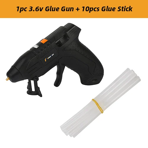 GlueGunGlueStick 3,6 В литий-ионный термоплавкий клеевой пистолет с 10 шт. 7 мм палочки беспроводной ремонтный термопистолет домашний DIY инструменты Горячий клеевой пистолет - Цвет: GlueGunGlueStick