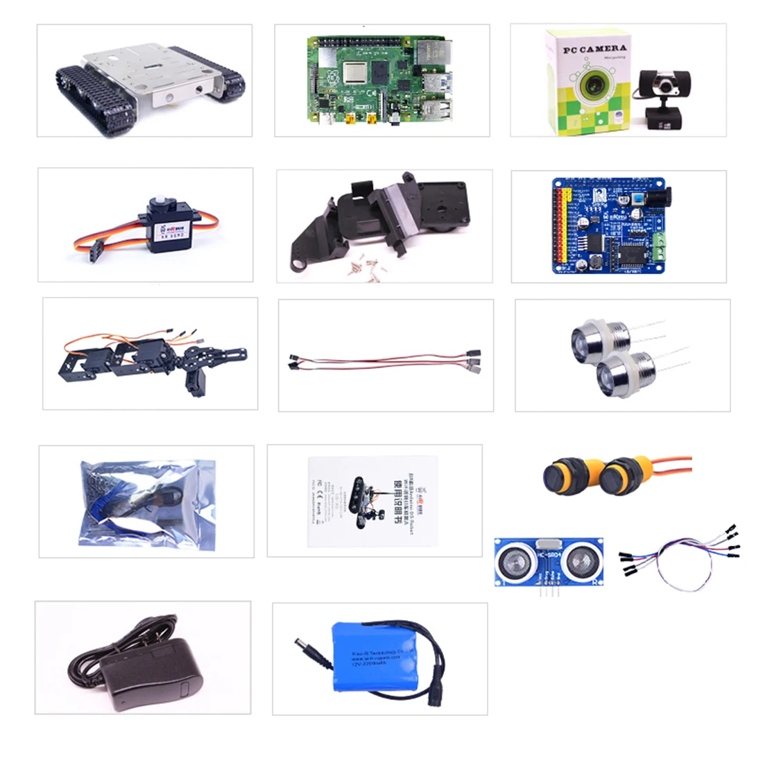 Программируемый робот DIY Wifi + Bluetooth из нержавеющей стали шасси трек бак паровой
